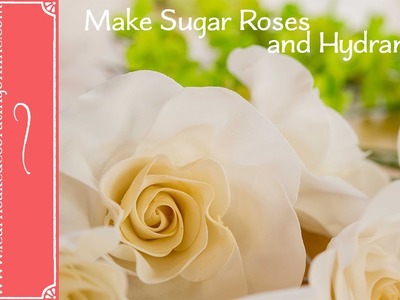 Hydrangea and Roses Wedding Cake Tutorial Trailer