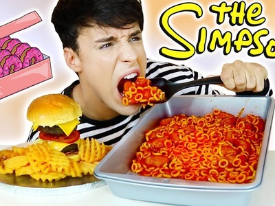I only ate THE SIMPSONS FOODS for 24 hours!!!