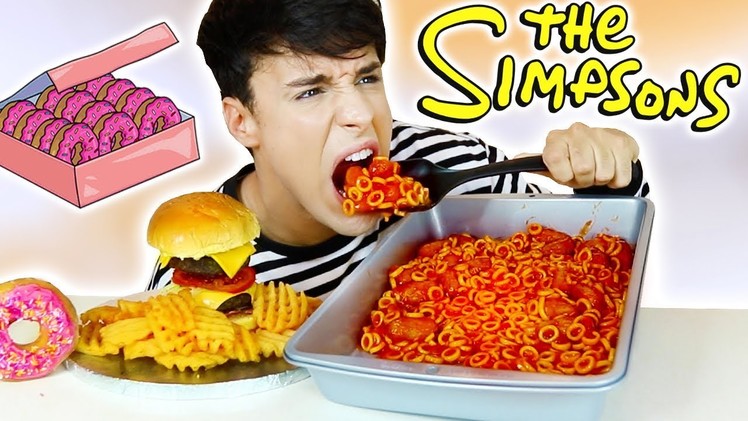 I only ate THE SIMPSONS FOODS for 24 hours!!!