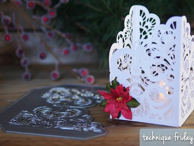 Lace Pocket Tea Light Candle | Technique Friday with Els