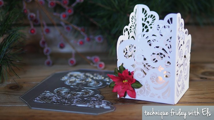 Lace Pocket Tea Light Candle | Technique Friday with Els