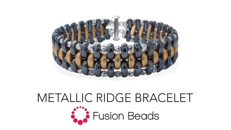 Learn how to make the Metallic Ridge Bracelet by Fusion Beads