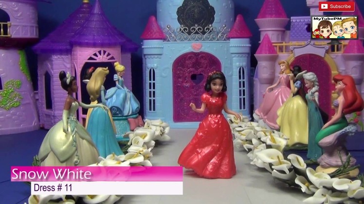 Magiclip Disney #Princess Fashion Show Dress Project Runway Inspired Elssa Cinderella Belle Glitter