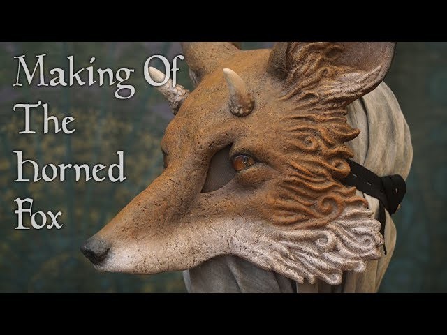 Making of: The Horned Fox (Papier mache mask)