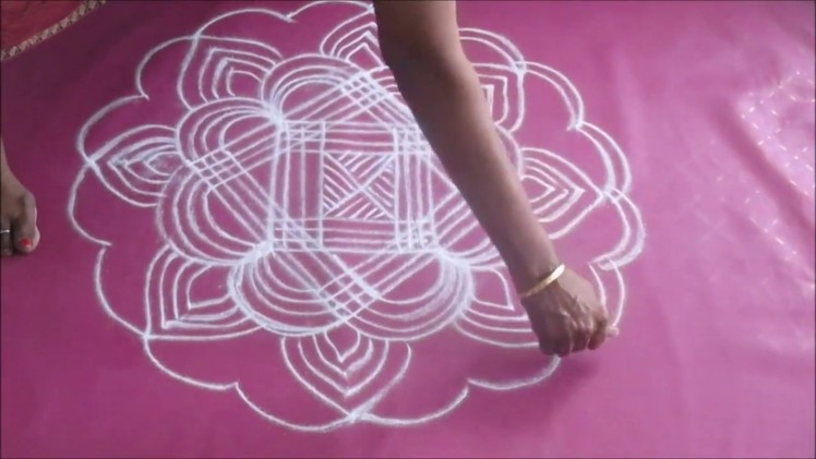 Navratri Padi Kolam - Navarathri kolam designs