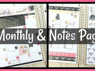 November Monthly and Notes Page: Plan With ME