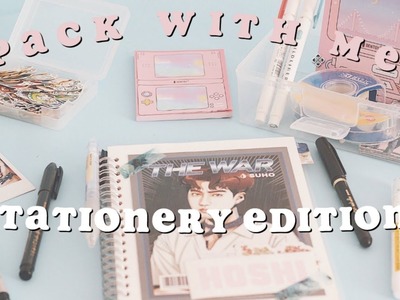 ????  pack with me ! stationery edition | journaling on the go
