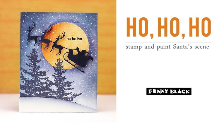 PB&J | Paint and Stamp a Night Sky for Santa | Peaceful Winter Collection