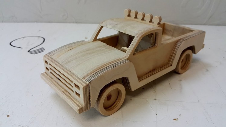 Pickup Truck out of Wood