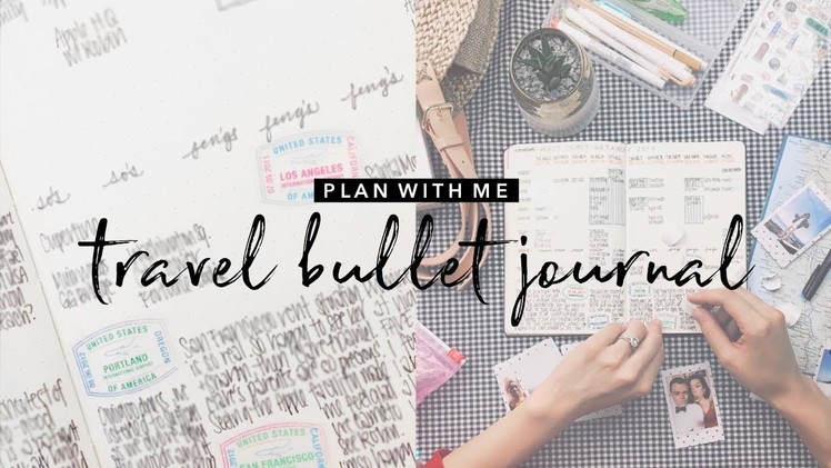 PLAN WITH ME: Bullet journal travel inspo! | WITHWENDY