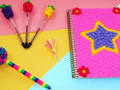 ♥ Pom Pom Ideas for School Supplies ♥
