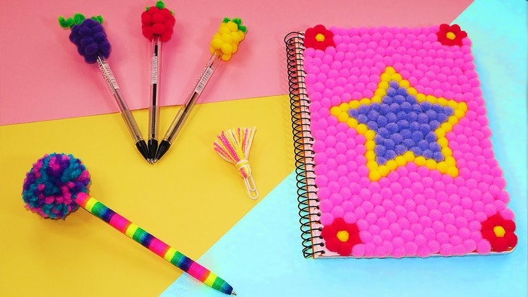 ♥ Pom Pom Ideas for School Supplies ♥