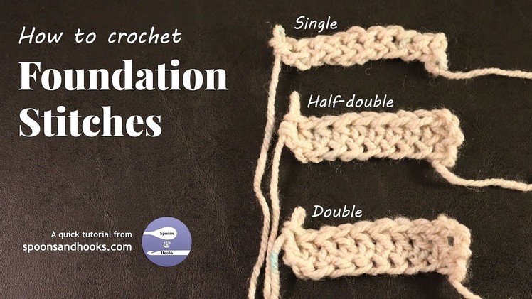 Quick Tutorial: Foundation stitches
