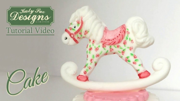 Rocking horse for baby cakes - Sugar Buttons Cake Decorating Tutorial