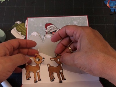 Rudolph and Friends Pop up Card and Process Video