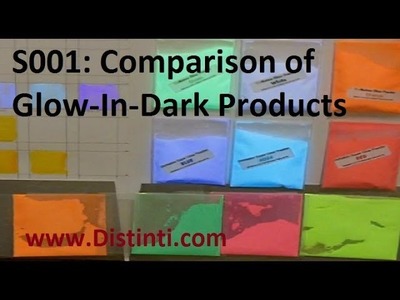 S001: Comparison of Glow in Dark Products