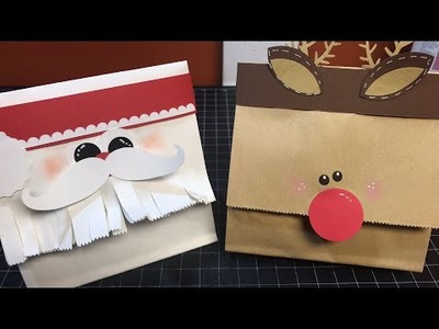 Santa and Rudolf Treat Bag Tutorial