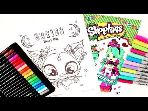 SHOPKINS PEPPAMINT GIVEAWAY COLORING PAGE NEW CUTIES HALLOWEEN SPECIAL COLORING PAGE