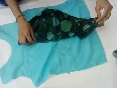 नेट कपडे से टॉप कैसे बनाये Make Net Fabric Kurti Top | Top with Lining, net fabric kurti top, cut