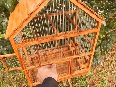 Wooden birdcage 6