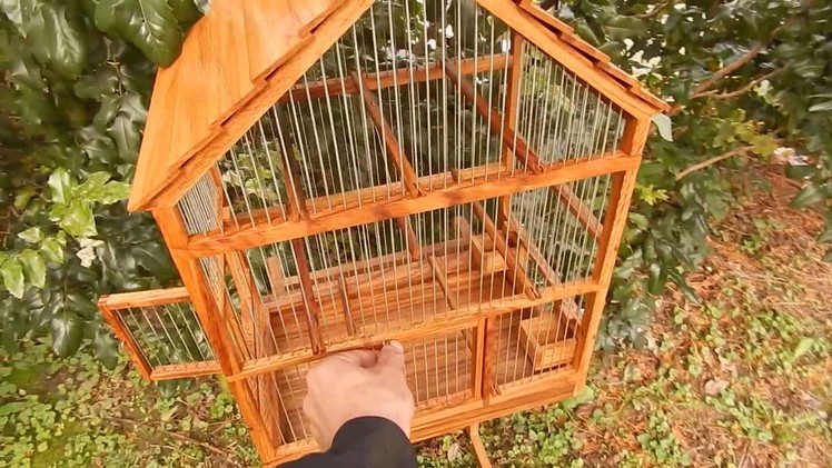 Wooden birdcage 6