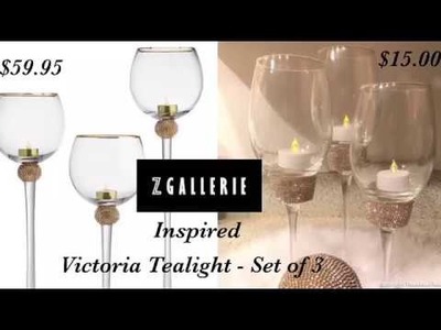 Z GALLERIE Inspired Victoria Tealight Set of 3
