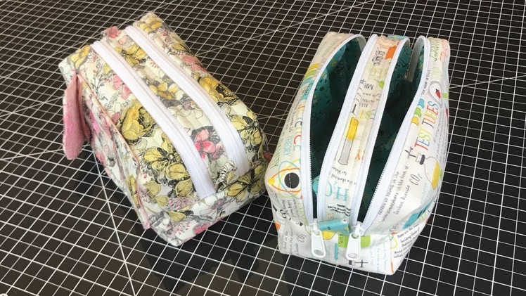 2 Zipper Travel Bag.Pencil Case