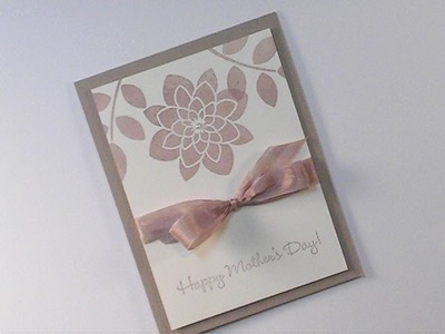 2015 Stampin'Up! Occasions Crazy About You Mother's Day Card