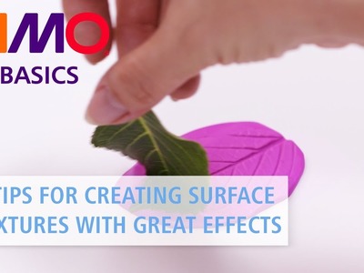 4 Tips for creating FIMO Surface Textures with great effects - FIMO BASICS Tutorial (english)