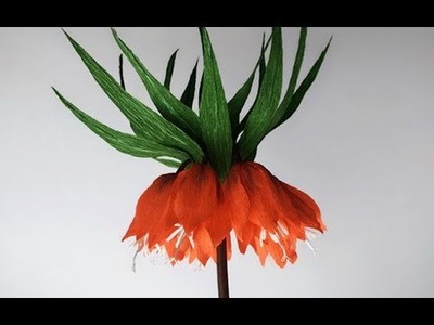 ABC TV | How To Make Crown Imperial Paper Flower From Crepe Paper - Craft Tutorial