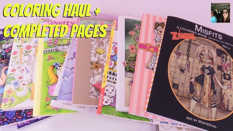 Adult Coloring Book Haul + Completed Pages June 2017 | PaulAndShannonsLife