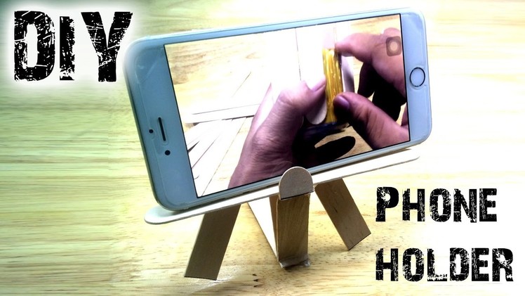 Amazing Life Hacks with Popsicle Sticks- Phone holder