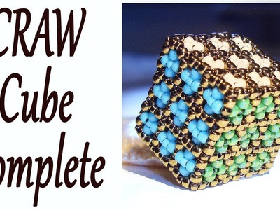 Beading making of - Cubic RAW Cube with beads - The CRAW Cube is finished!