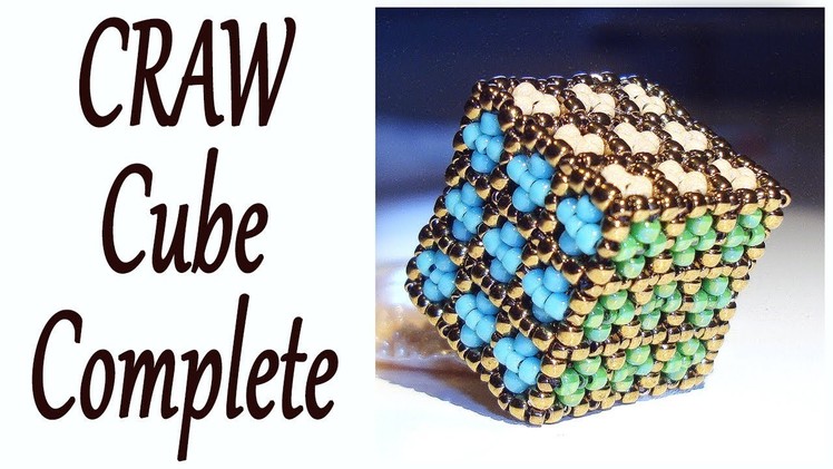 Beading making of - Cubic RAW Cube with beads - The CRAW Cube is finished!