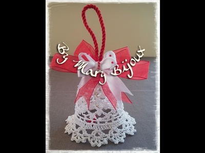 Campana uncinetto.Crocheted Christmas Bell with English surtitles