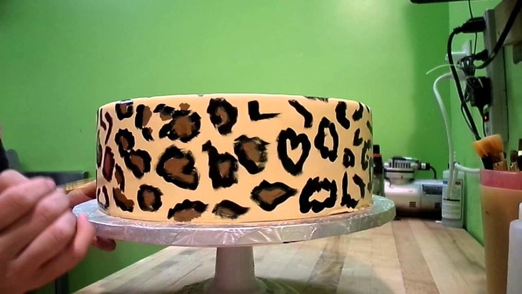Cheetah Painted Cake Tutorial Part 2
