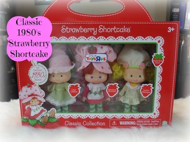 Classic Strawberry Shortcake 1980's 3-Pack Toys R Us Exclusive Unboxing
