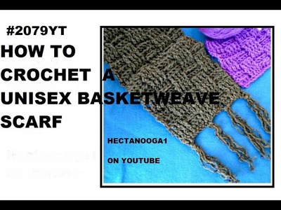 Crochet BASKETWEAVE STITCH-  front post and back post double crochet