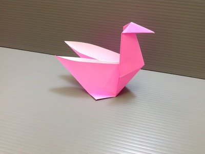 Daily Origami: 055 - Swan Dish