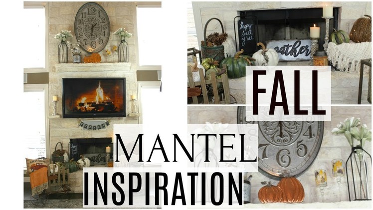 DECORATE WITH ME | MANTEL | FIREPLACE FOR FALL