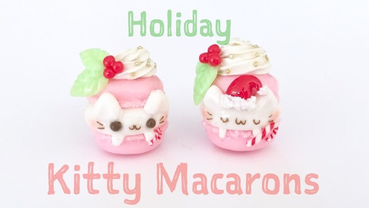 DIY Kitty Macaron Clay Charm