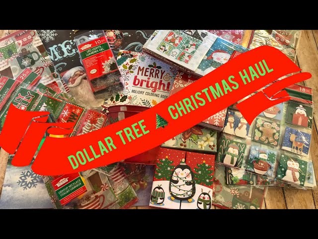 Dollar Tree Christmas Haul | Crafts, decor, gift packaging, cards, and more!
