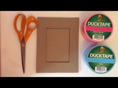 Duct tape picture frame