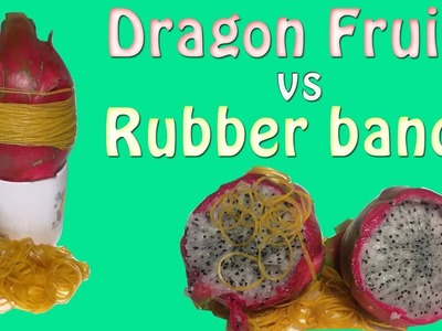EXPERIMENT dragon fruit vs 1000 Rubber bands
