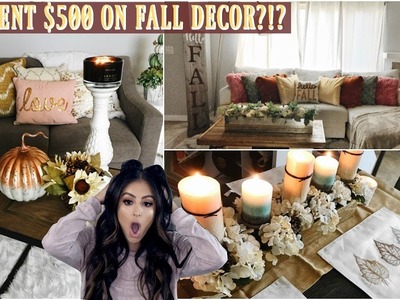 FALL HOME DECOR HAUL: DECORATE WITH ME! I SPENT $500 ON FALL DECOR?!?