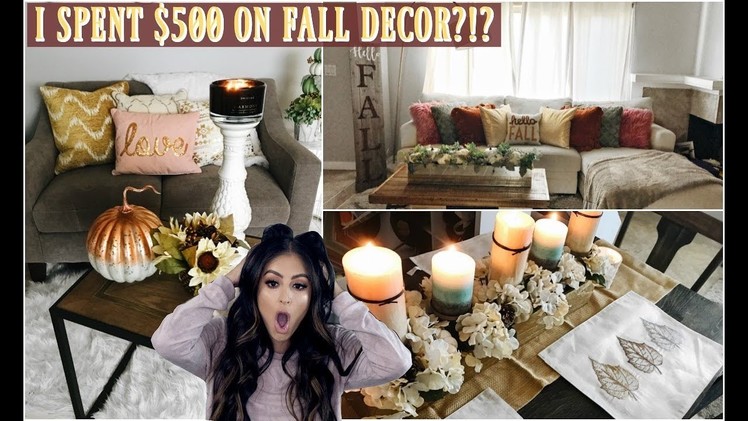 FALL HOME DECOR HAUL: DECORATE WITH ME! I SPENT $500 ON FALL DECOR?!?