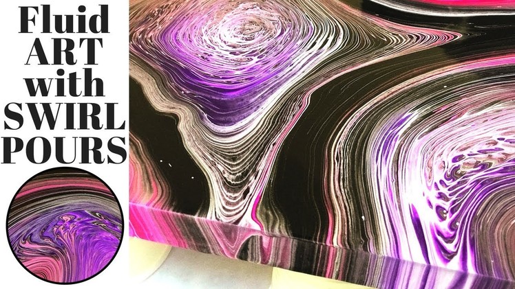 Fluid ART Swirl Acrylic Pour Painting NO SILICONE