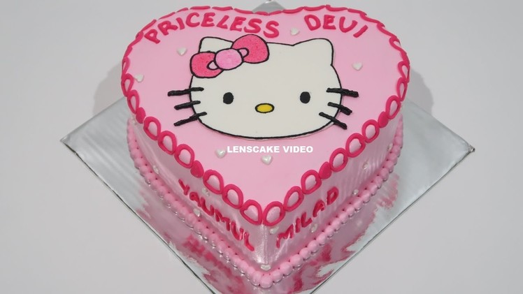 HELLO KITTY CAKE LOVE ! HOW TO MAKE BIRTHDAY CAKE