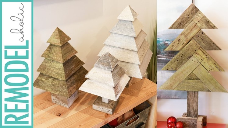 How to Build Reclaimed Wood Christmas Trees, 2 Different Ways