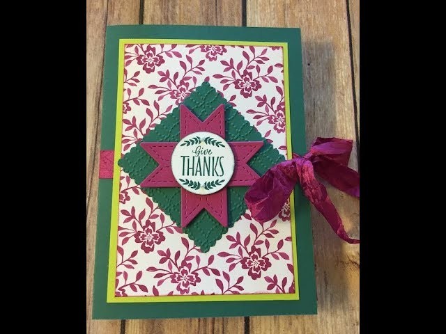How to Create a Card Gift Set Christmas Quilt